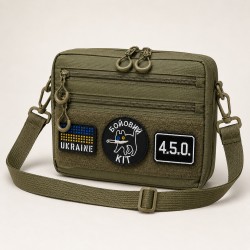 Мужская тактическая сумка EDC Cordura 600D, сумка для патчей 25×20×5,5 см хаки