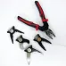Многофункциональный набор быстросменных инструментов 5 в 1 (плоскогубцы, зачистка изоляции, обжимные щипцы)