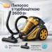 Пылесос для сухой уборки с турбощеткой Domotec MS-4408 3600 Вт без мешка циклонный колбовый контейнерный - фото 28