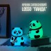 Детский силиконовый ночник светильник Панда 7 цветов, Силиконовый ночник игрушка для детей - фото 6