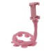 Гибкий держатель для телефона с присосками универсальный Cute Worm Lazy Holder. Цвет: розовый - фото 4
