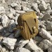 Тактическая сумка - подсумок для телефона, система MOLLE органайзер тактический из кордуры. Цвет: койот (арт. 11232) - фото 17