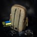 Тактическая сумка - подсумок для телефона, система MOLLE органайзер тактический из кордуры. Цвет: койот (арт. 11232) - фото 8