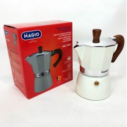Гейзерная кофеварка Magio MG-1007 150 мл, гейзерная кофеварка из нержавейки, кофеварка для дома