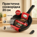 Сковорода 20 см Con Brio CB-2025 антипригарное покрытие Titan Plus литая, сковорода качественная на плиту - фото 19