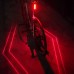 Велоліхтар LEADBIKE LD77-LS-4 LED з лазерною розміткою, Ліхтар акумуляторний світлодіодний велосипедний - фото 2