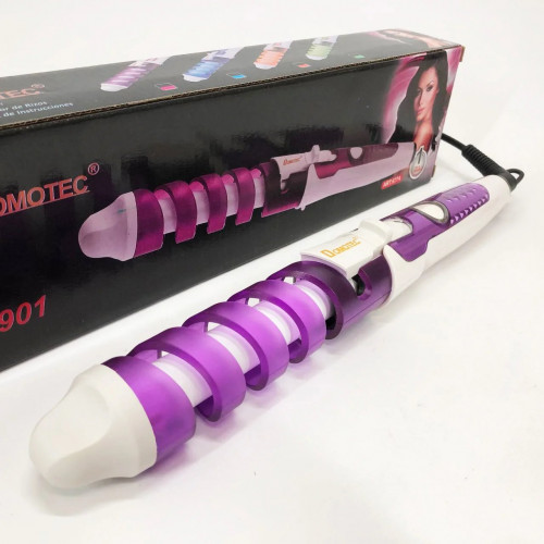 Плойка спиральная для волос Domotec MS-4901 с керамико-турмалиновым покрытием, Стайлер для завивки