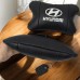 Набор подушек для авто Hyundai 2шт, натуральная кожа, черный цвет, комфортные подголовники в автомобиль (арт. 13079) - фото 16
