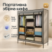 Шкаф тканевый 3 секции складной с каркасом STORAGE WARDROBE 175 х 130 х 45 см. Цвет: серый - фото 11