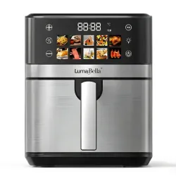 Потужна аерофритюрниця LumaBella LB-60031 (2600 Вт, 12 л) із сенсорним управлінням та нержавіючої сталі